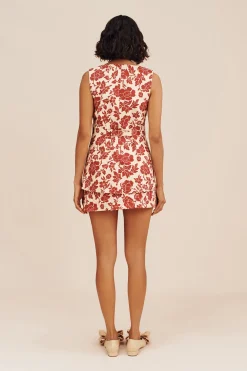 Cheap ROMEO VEST - SCARLET BLOOM Tops|Coordinating Sets
