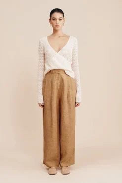Store ROMY WRAP TOP - Knitwear|Tops