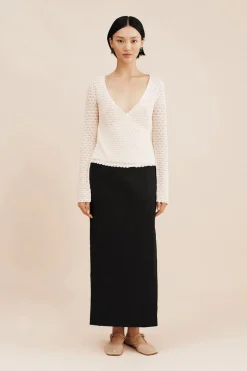 Store ROMY WRAP TOP - Knitwear|Tops