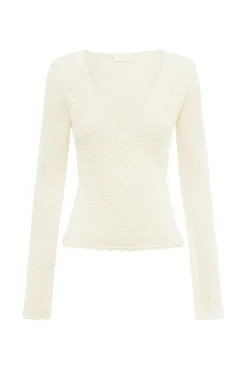 Store ROMY WRAP TOP - Knitwear|Tops