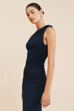 New SASHA ONE SHOULDER TOP - ROYAL BLUE Knitwear|Tops