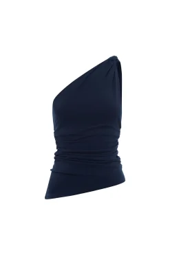 New SASHA ONE SHOULDER TOP - ROYAL BLUE Knitwear|Tops