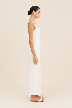 Best SKYLA COLUMN DRESS - Linen Dresses|Midi Dresses