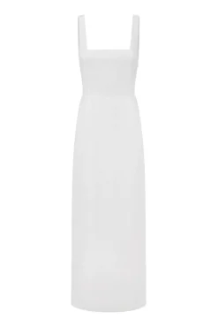 Best SKYLA COLUMN DRESS - Linen Dresses|Midi Dresses
