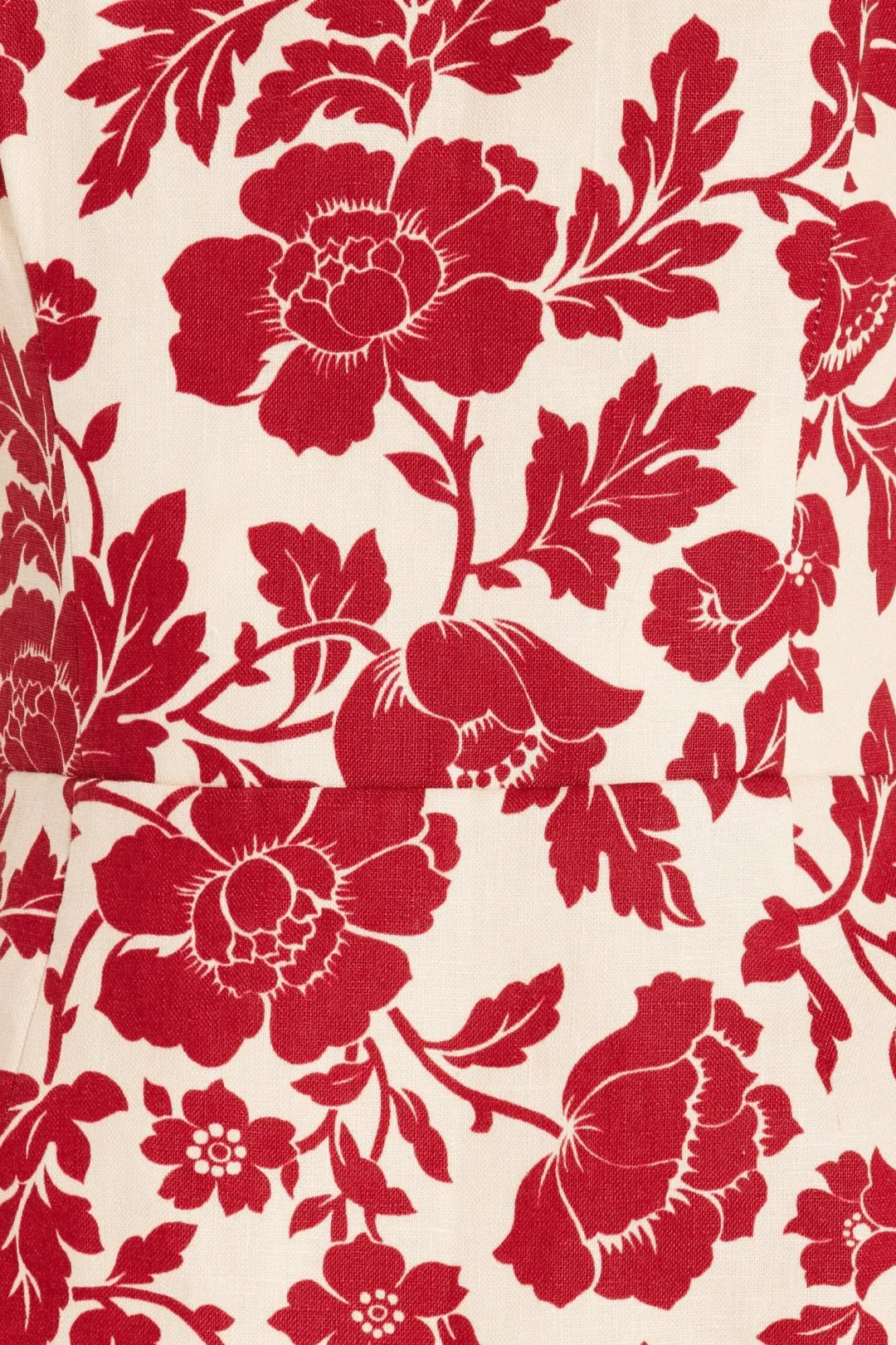 Hot SKYLA COLUMN DRESS - SCARLET BLOOM Linen Dresses|Occasional Dresses
