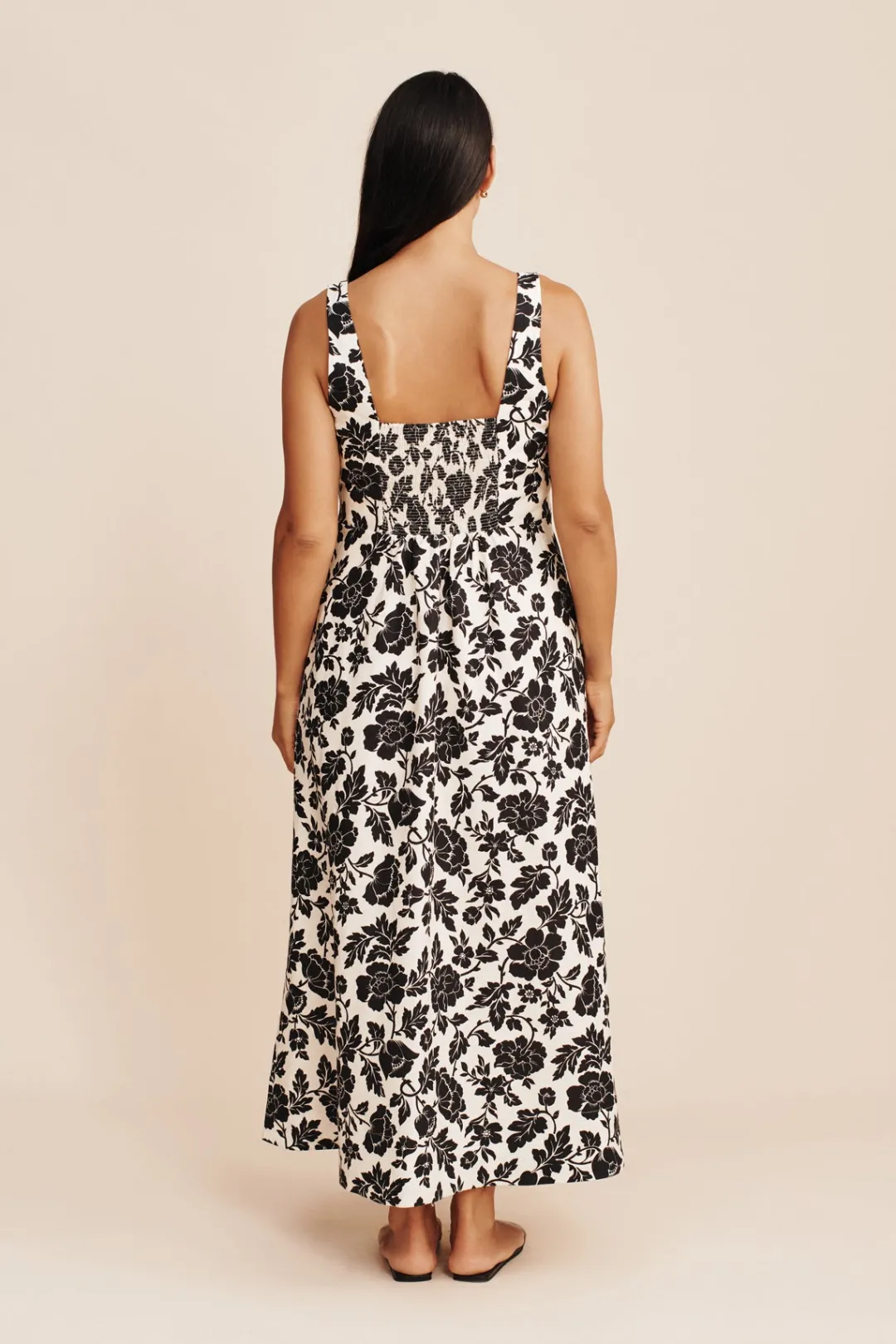 New SKYLA DRESS - NOIR BLOOM Linen Dresses|Occasional Dresses