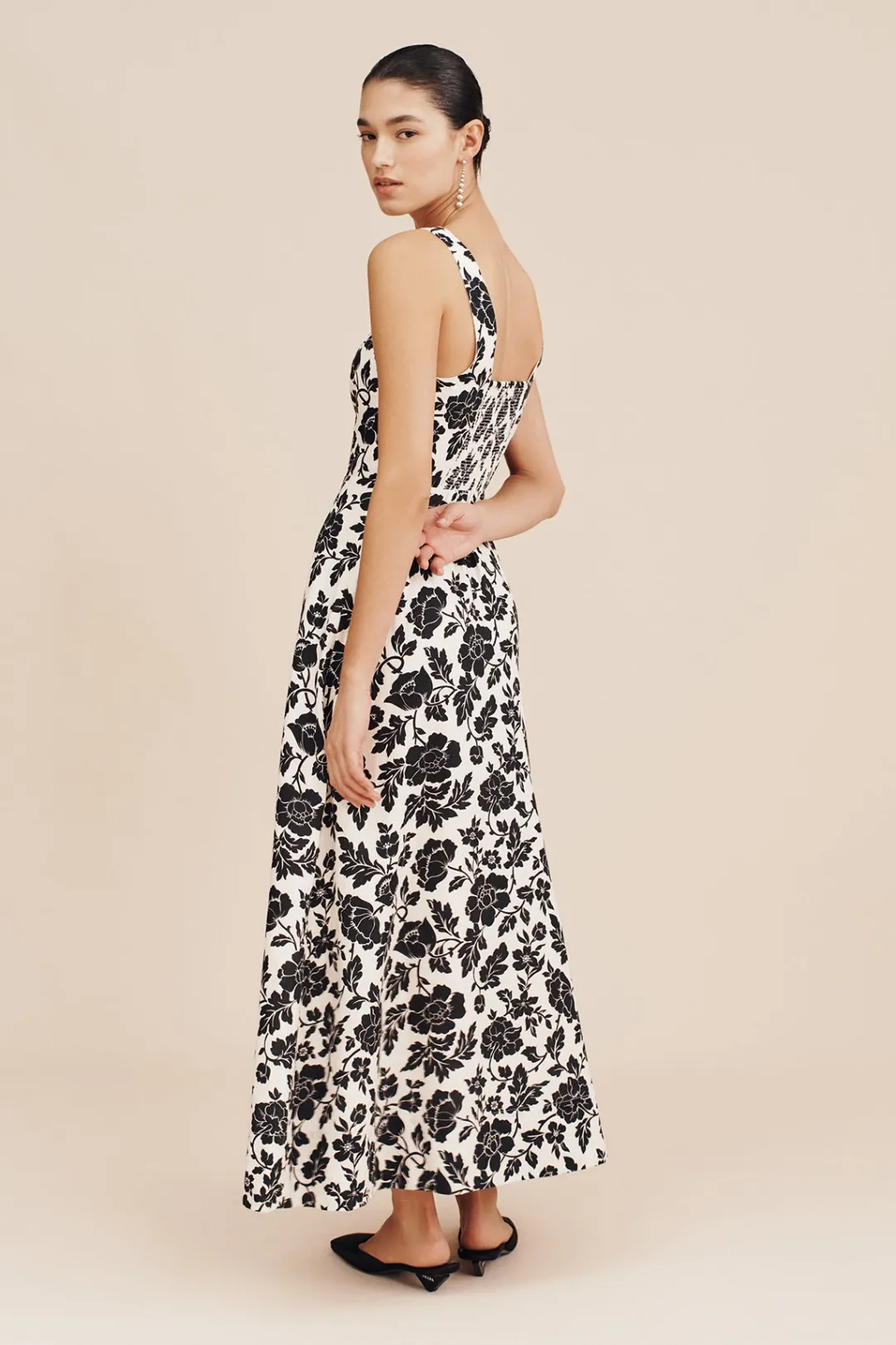 New SKYLA DRESS - NOIR BLOOM Linen Dresses|Occasional Dresses