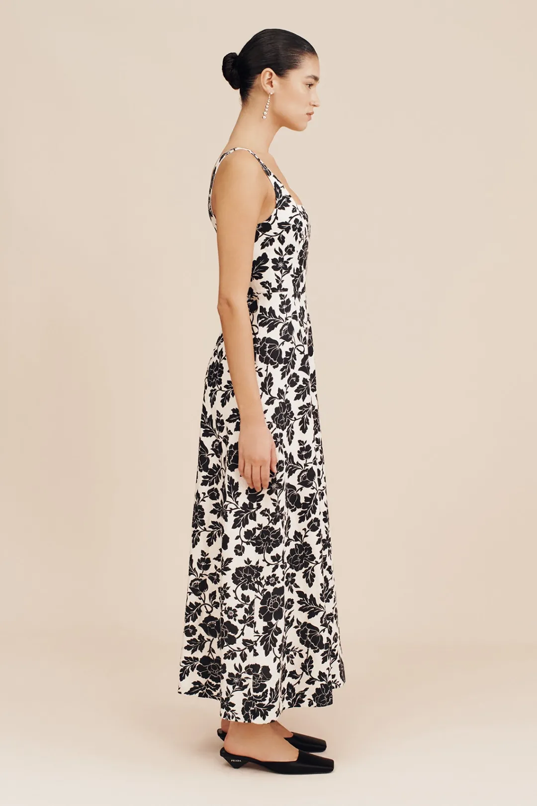 New SKYLA DRESS - NOIR BLOOM Linen Dresses|Occasional Dresses
