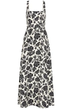 New SKYLA DRESS - NOIR BLOOM Linen Dresses|Occasional Dresses