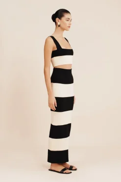 Store THEO CROP TOP - BLACK STRIPE Coordinating Sets|Tops