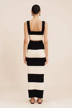 Store THEO CROP TOP - BLACK STRIPE Coordinating Sets|Tops