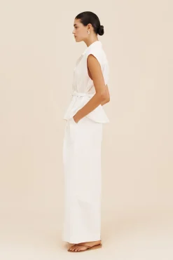 Shop WESLEY TROUSER - VINTAGE WHITE Trousers