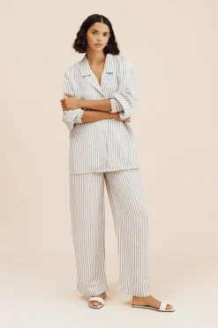 Cheap ZADIE SHIRT - SEAGRASS STRIPE Tops