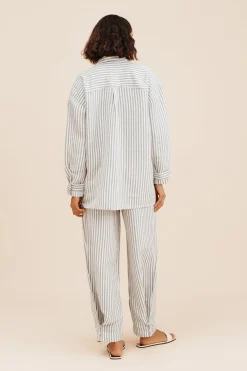 Cheap ZADIE SHIRT - SEAGRASS STRIPE Tops
