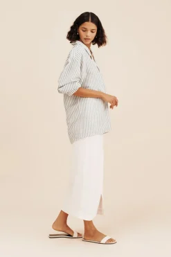 Cheap ZADIE SHIRT - SEAGRASS STRIPE Tops